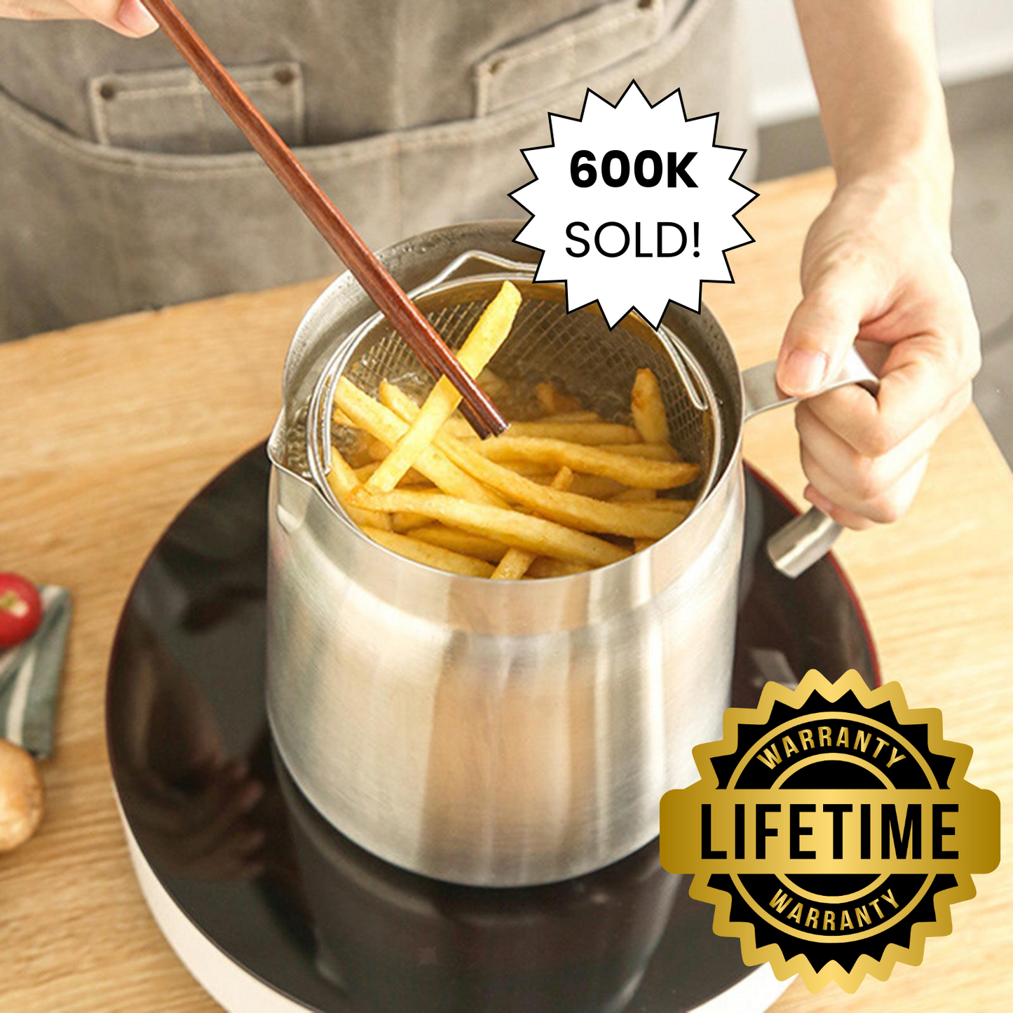 Evermire™ Two in One Oil Filtration Frying Pot