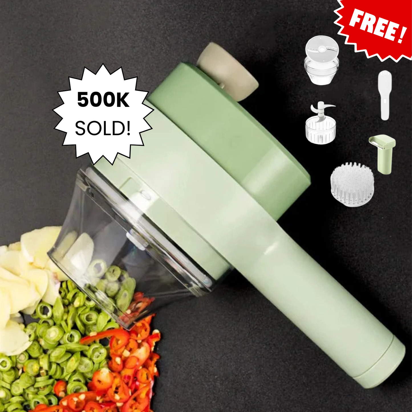Evermire™ Four in One Vegetable Cutter