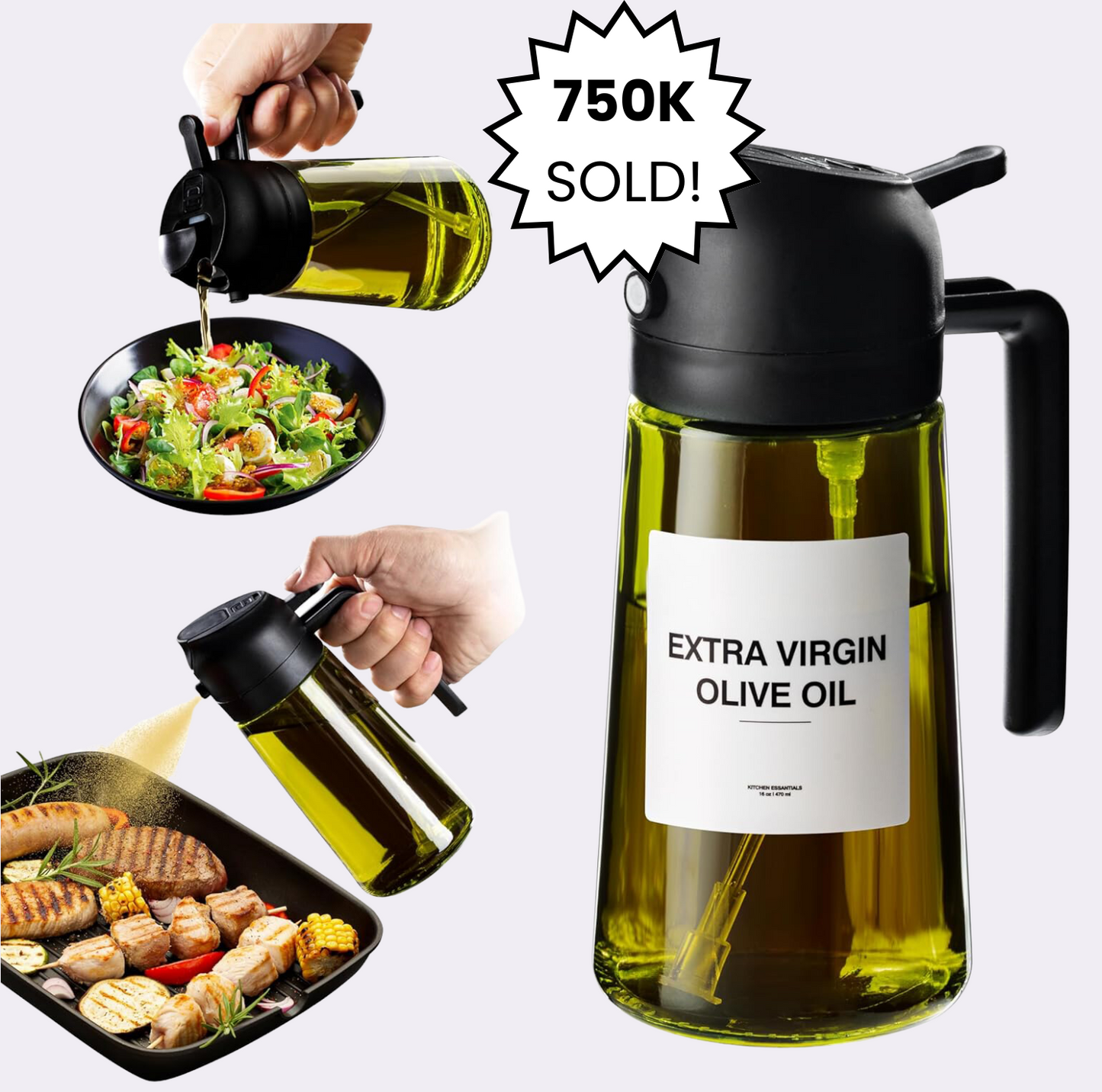Evermire™ Two in One Dark Oil Dispenser