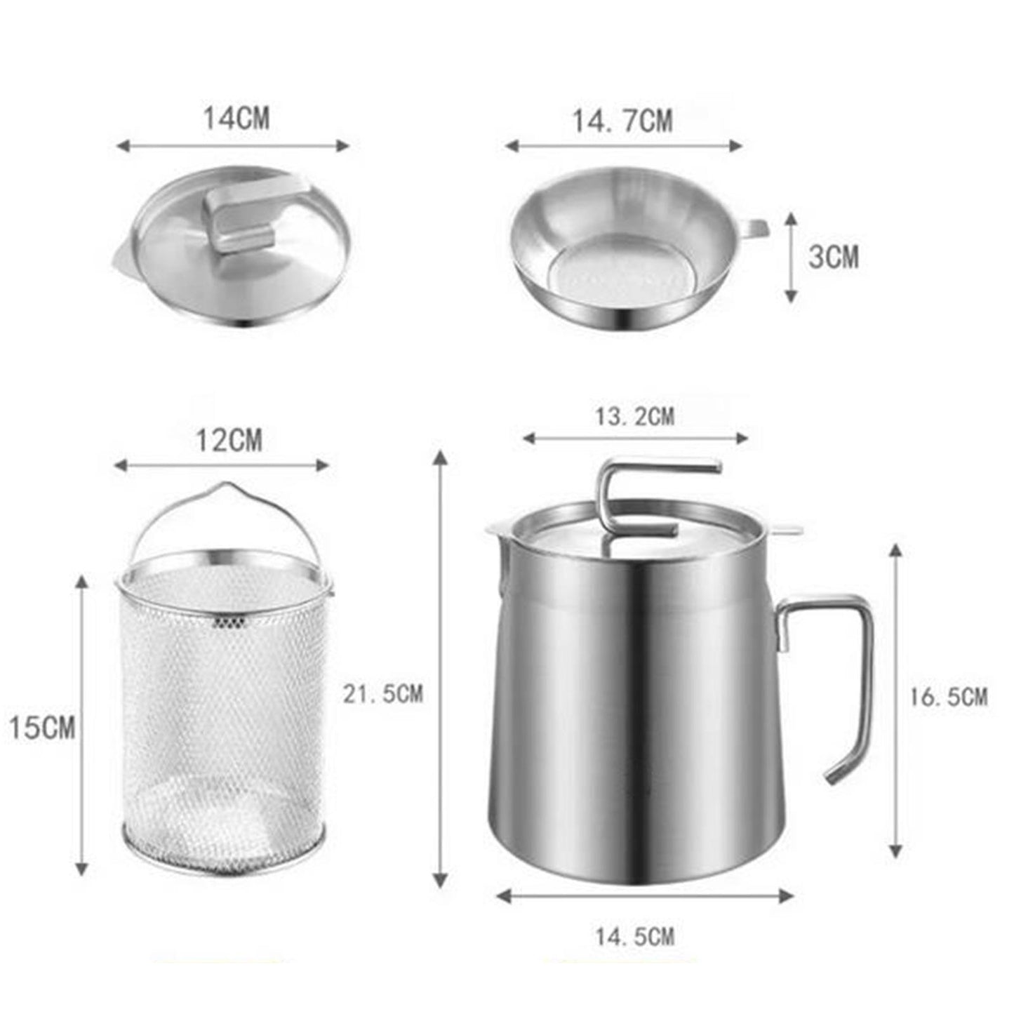 Evermire™ Two in One Oil Filtration Frying Pot